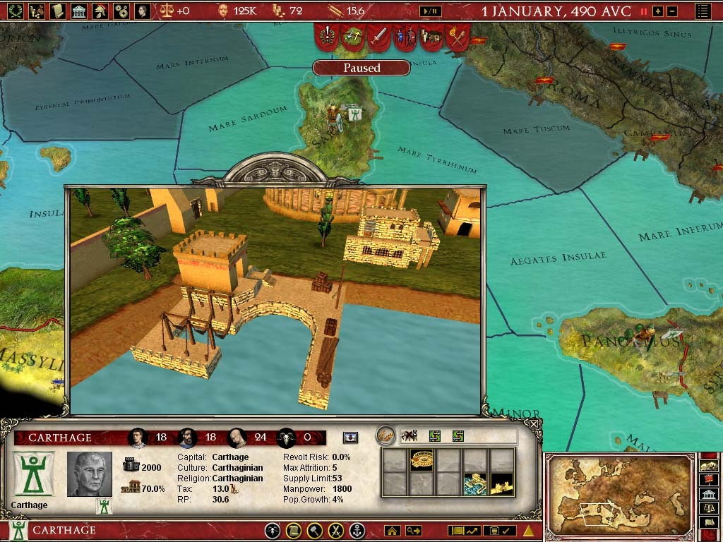 Europa Universalis: Rome - Gold Edition (PC) – screenshot 3