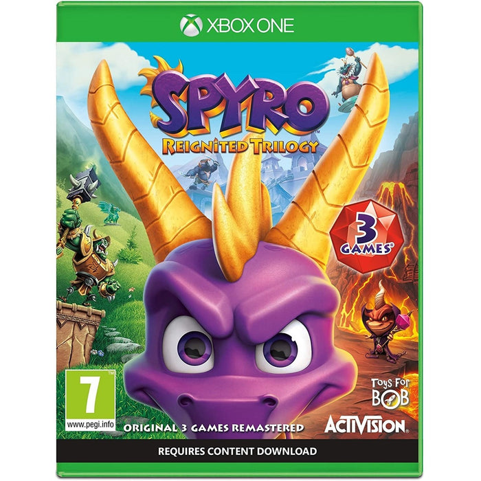 Spyro: Reignited Trilogy Xbox One játék doboza – lengyel kiadás