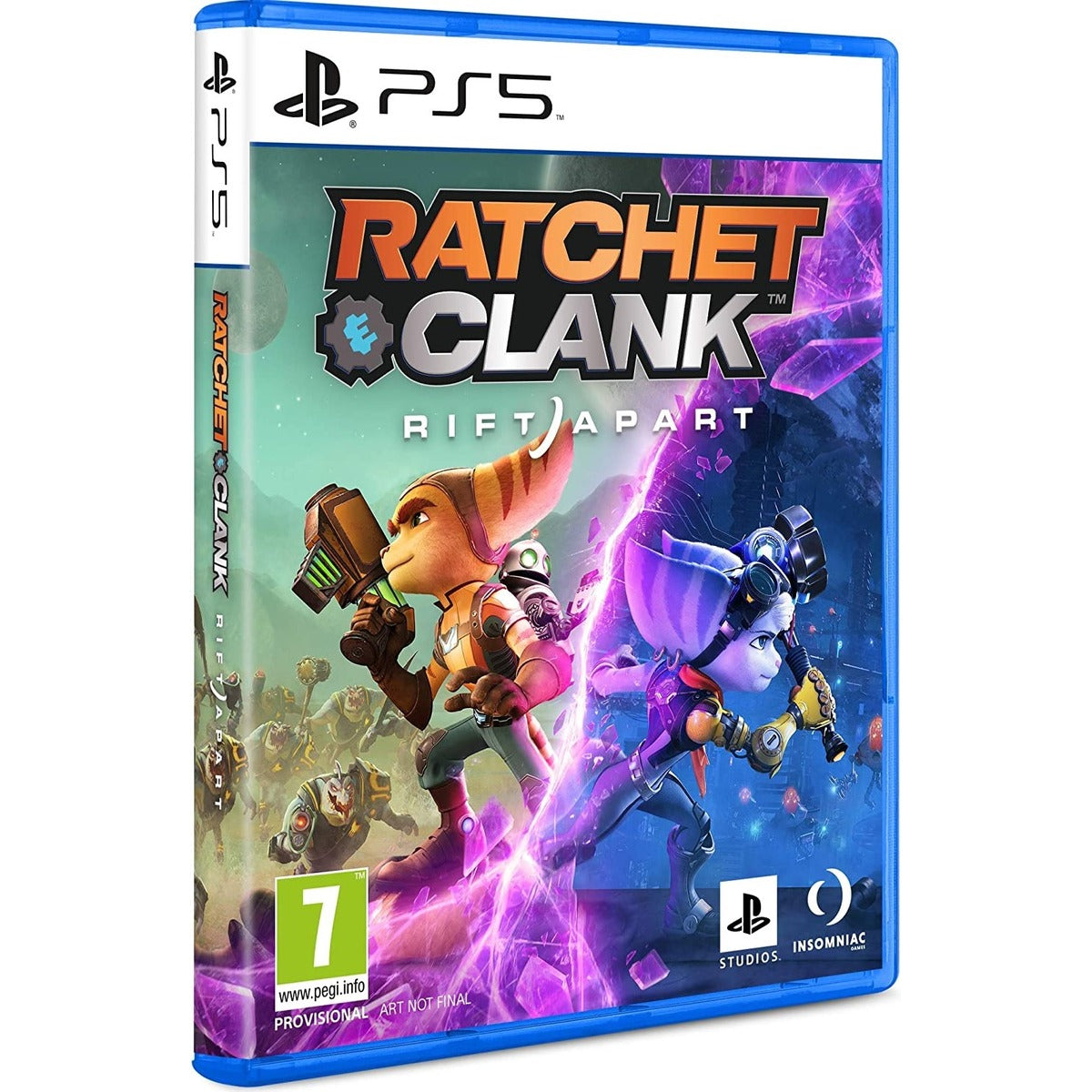 Ratchet & Clank: Rift Apart PlayStation 5 game box art