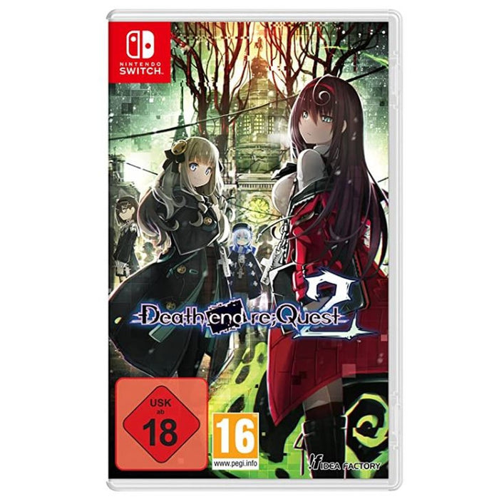 Death end re;Quest 2 Calendar Edition Nintendo Switch doboz és gyűjtői csomag