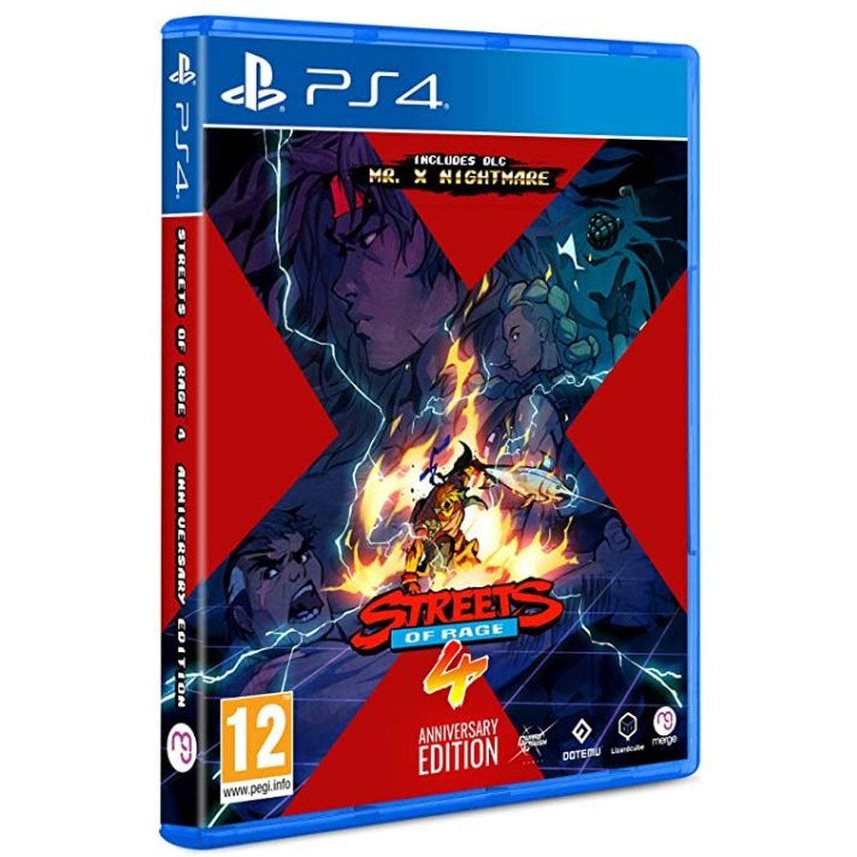 Streets of Rage 4 Anniversary Edition PlayStation 4 physical box