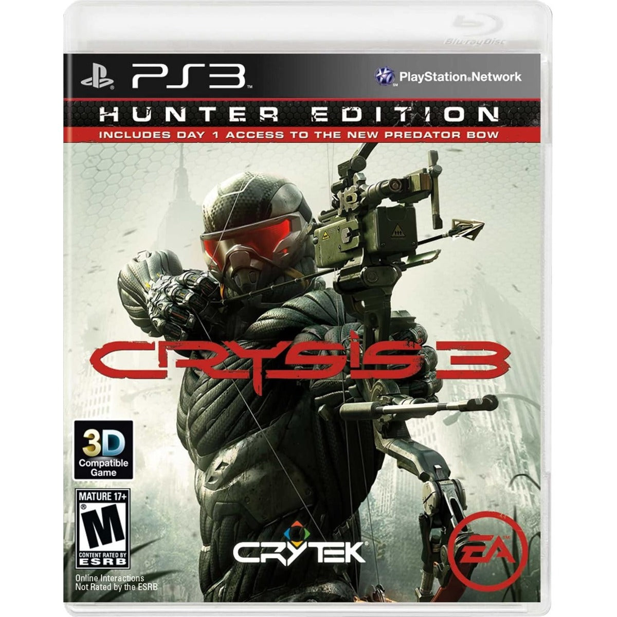 Crysis 3 Hunter Edition PlayStation 3 game box art