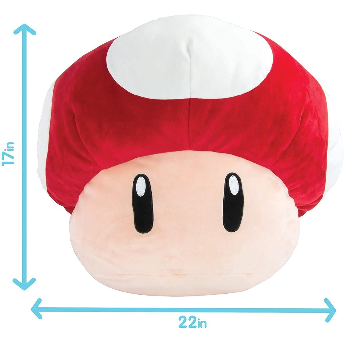 TOMY Junior Mocchi-Mocchi Super Mushroom plush figure from the Super Mario franchise