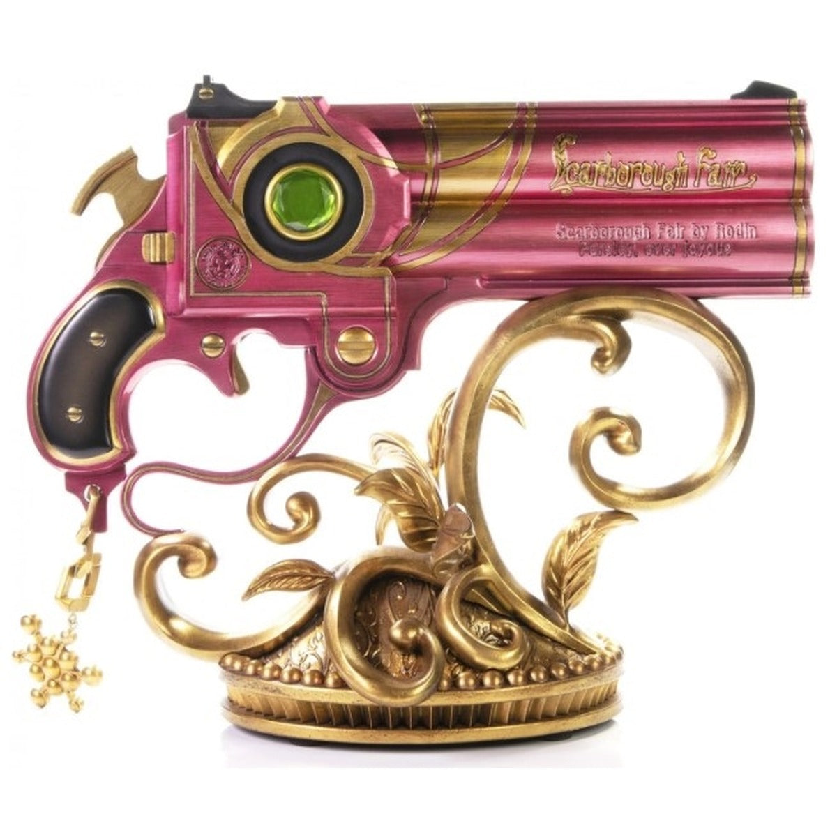 First4Figures Bayonetta Scarborough Fair Parsley zöld gyanta prop replika szobor arany talpazaton
