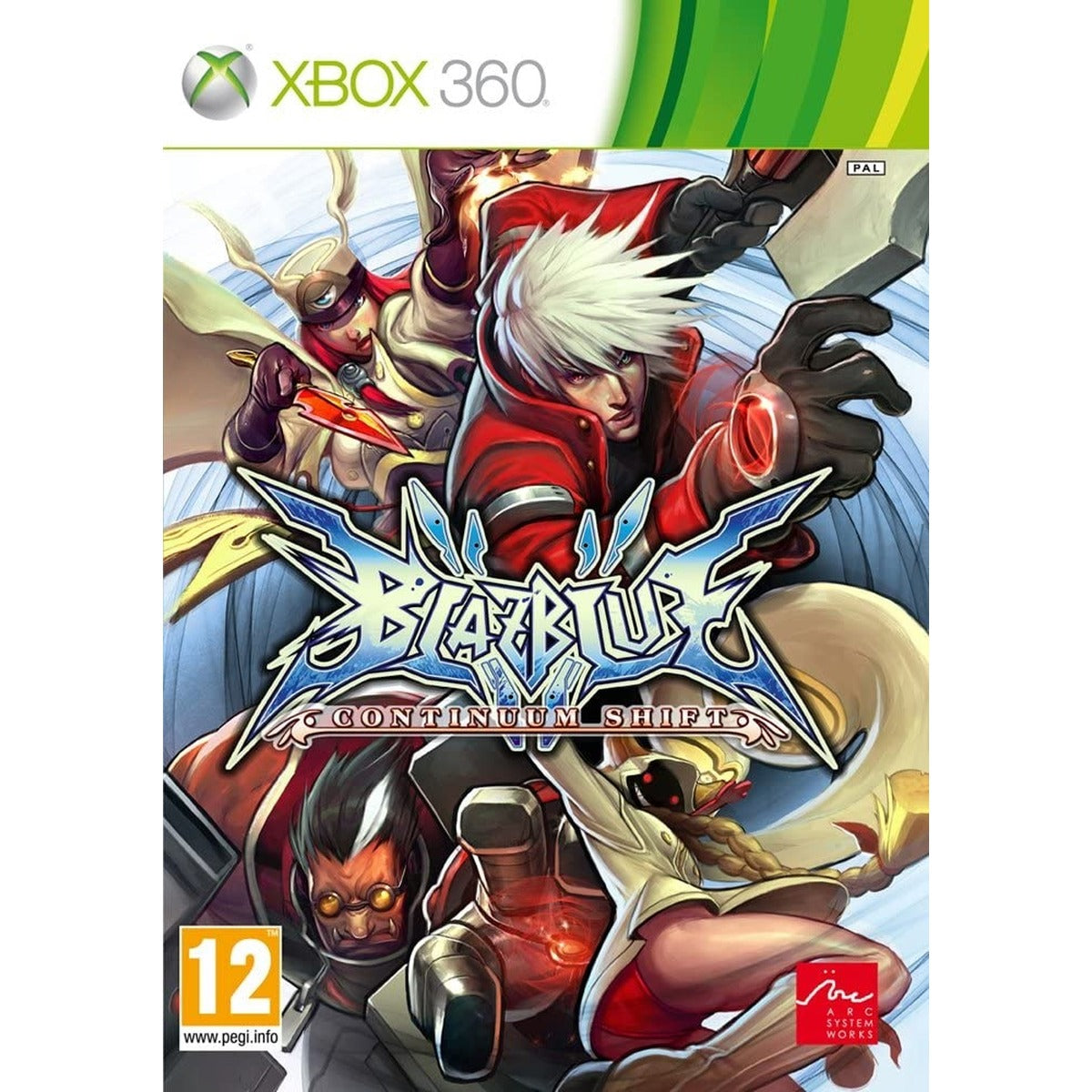 BlazBlue: Continuum Shift Xbox 360 game box art