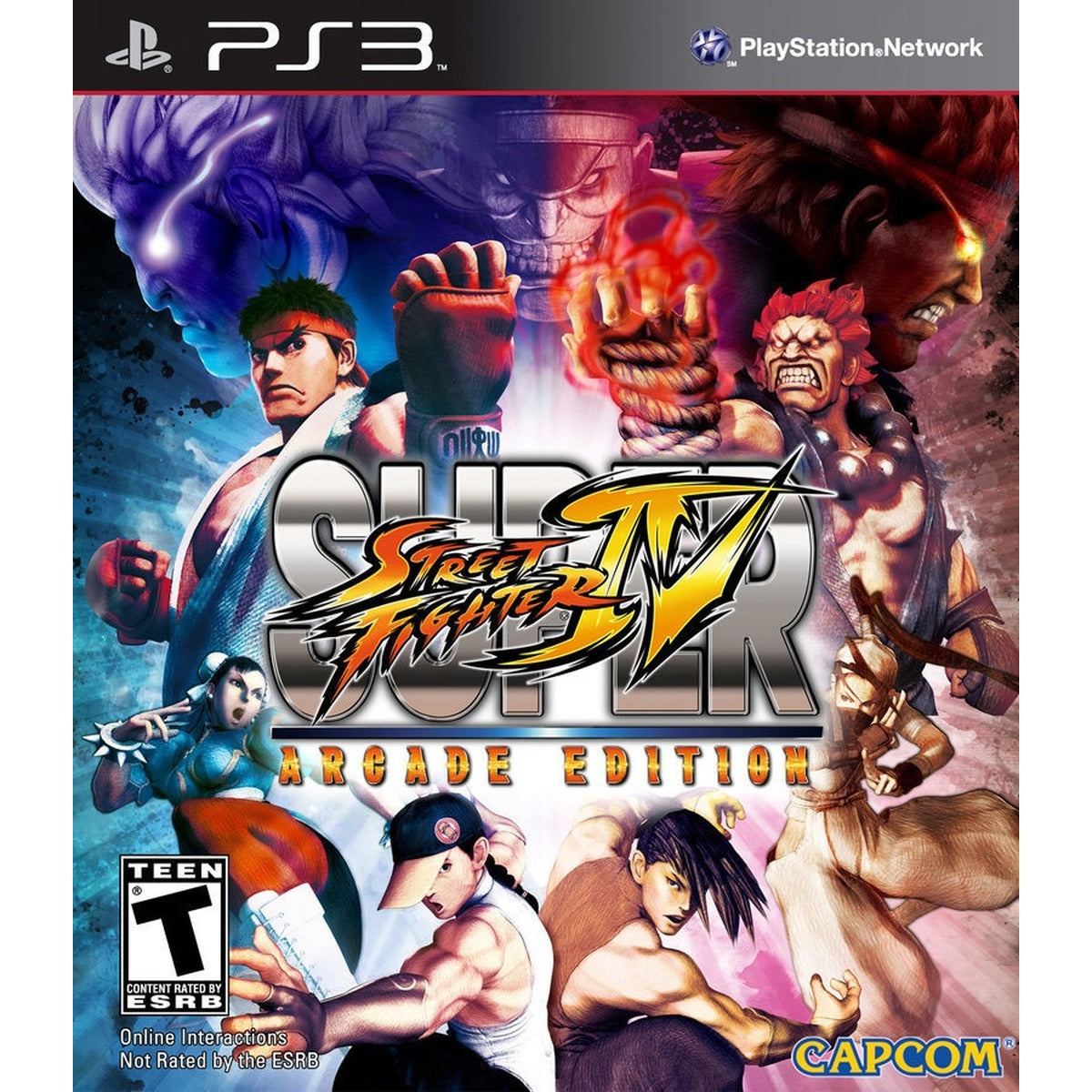 Super Street Fighter IV: Arcade Edition PlayStation 3 game box