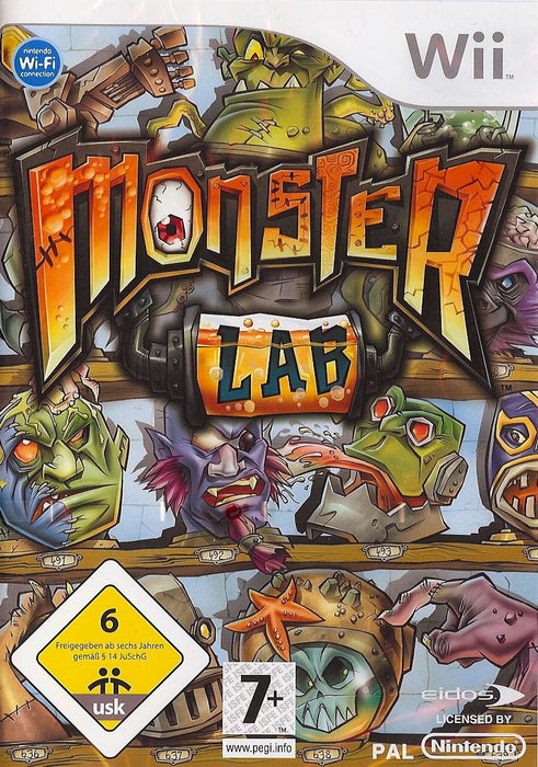 Monster Lab Nintendo Wii játék dobozborítója