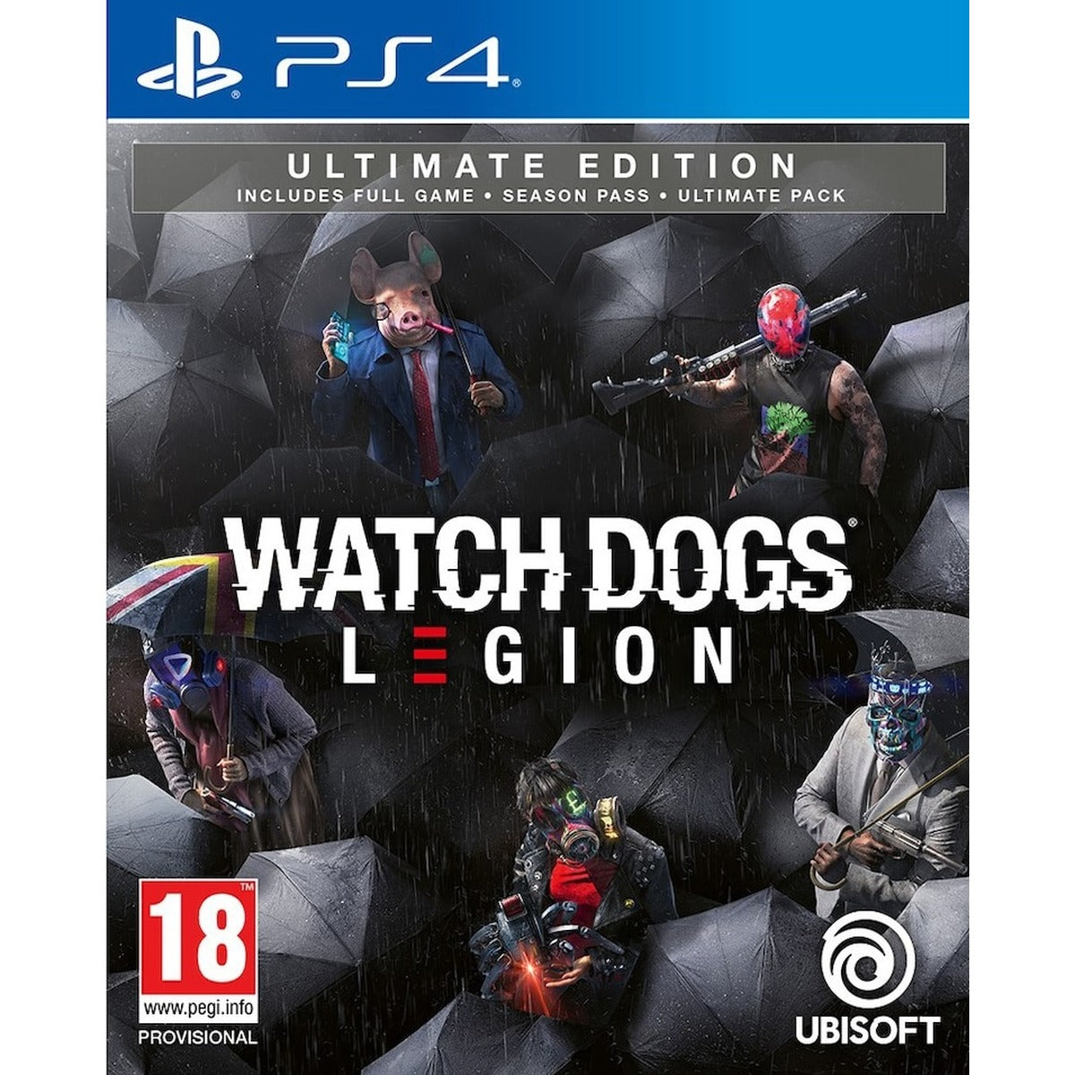 Watch Dogs: Legion - Ultimate Edition PlayStation 4 game box art