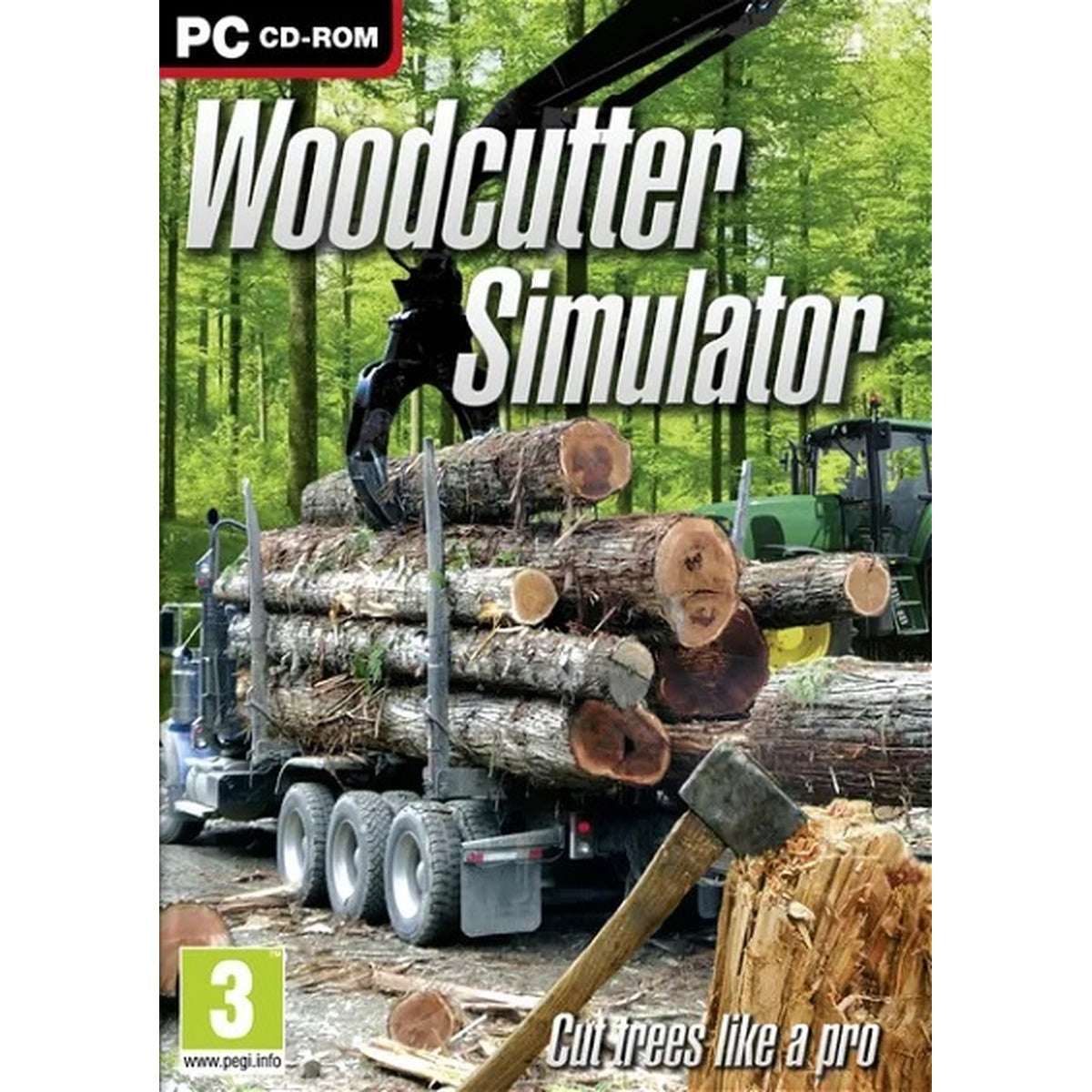 Woodcutter Simulator PC game box art