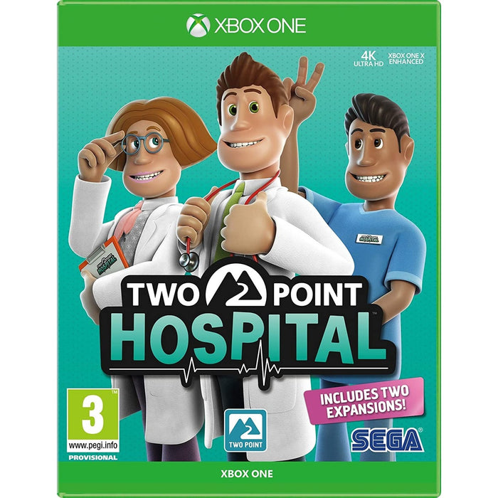 Two Point Hospital Xbox One játék doboza