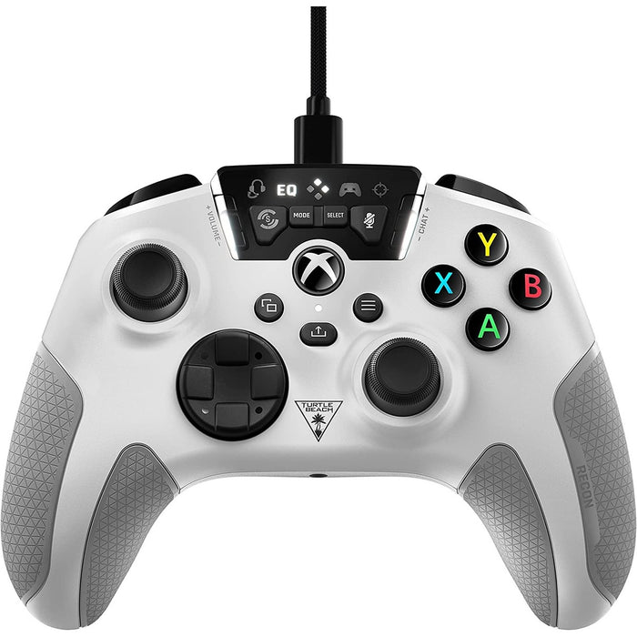 Turtle Beach Recon Wired kontroller fehér – Xbox Series X elölnézet