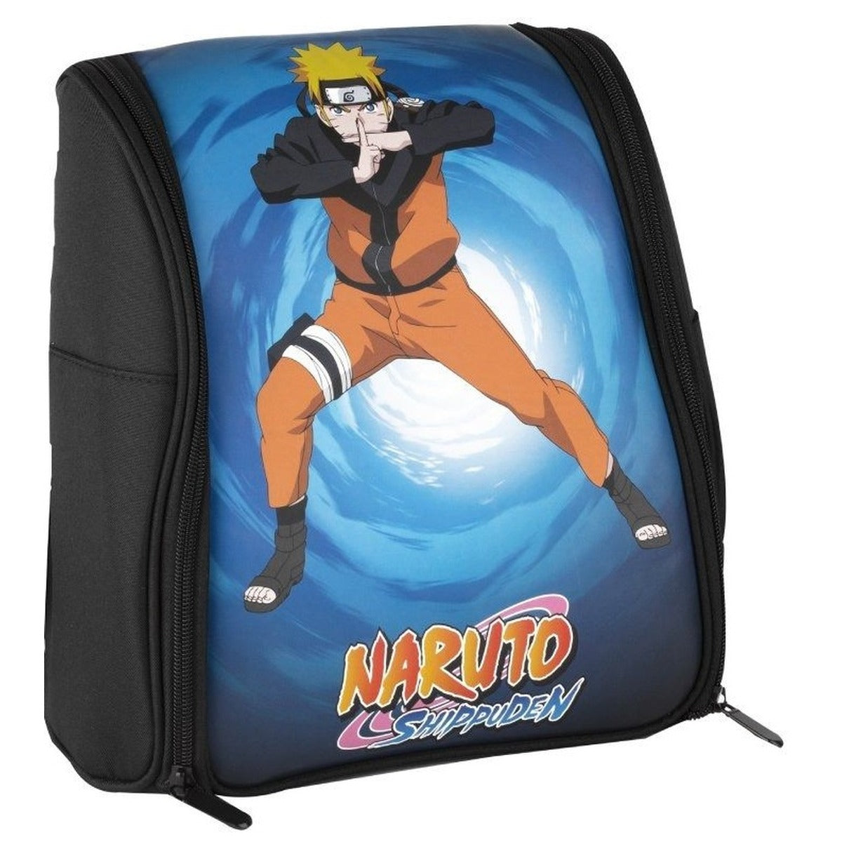 Konix Naruto Switch Gaming Backpack in blue, front view
