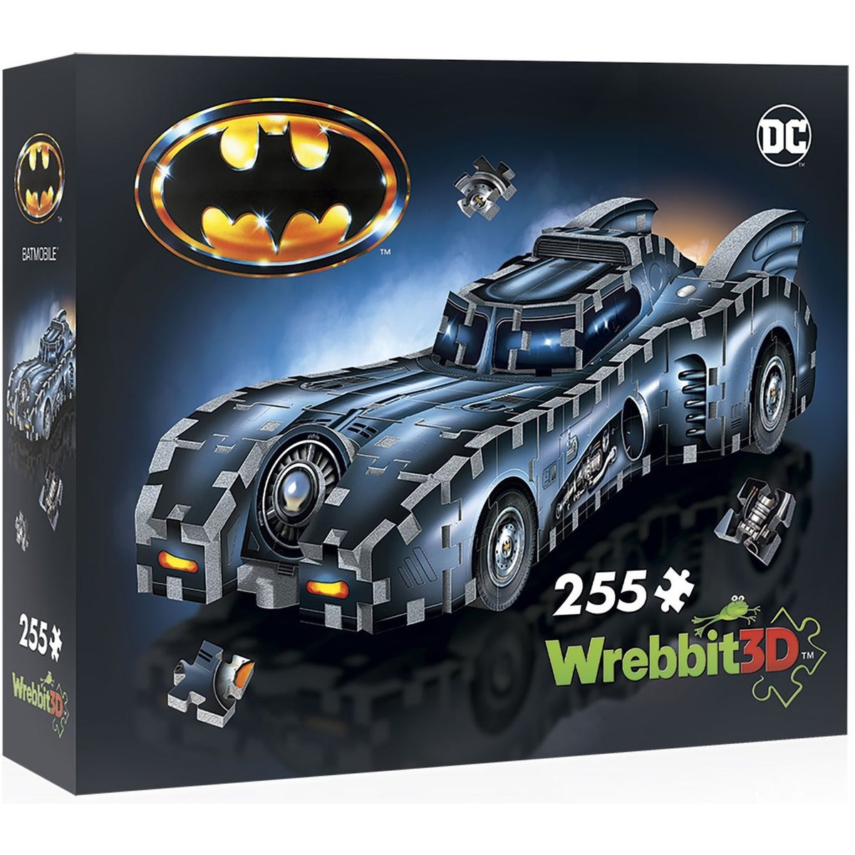 Wrebbit 3D Puzzle DC Batmobile 255 piece foam puzzle box