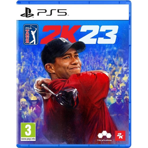 PGA Tour 2K23 PlayStation 5 dobozborító Tiger Woodsszal