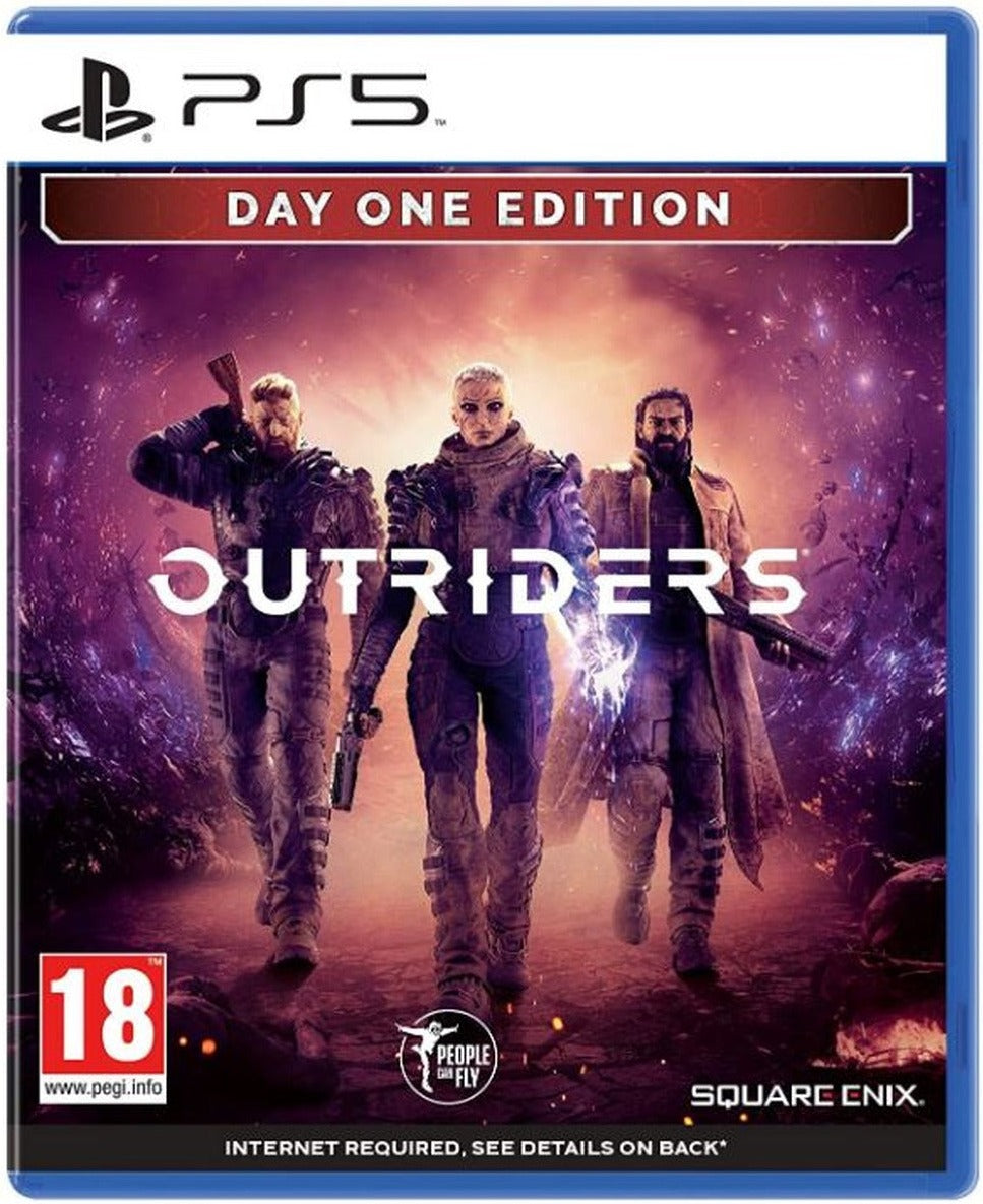 Outriders Day One Edition PlayStation 5 game box art