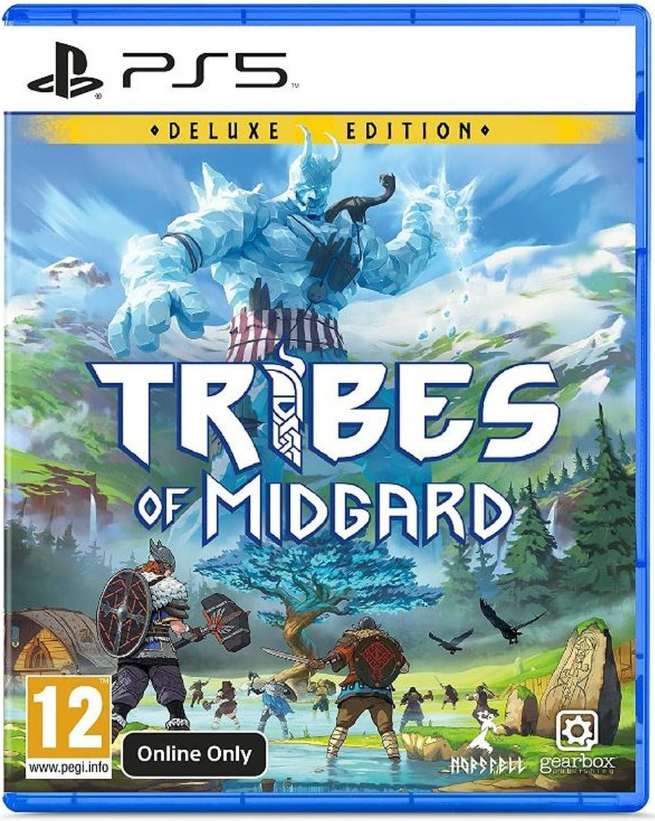 Tribes of Midgard Deluxe Edition PlayStation 5 game box art