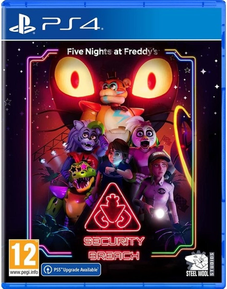 Five Nights at Freddy's: Security Breach PlayStation 4 game box art