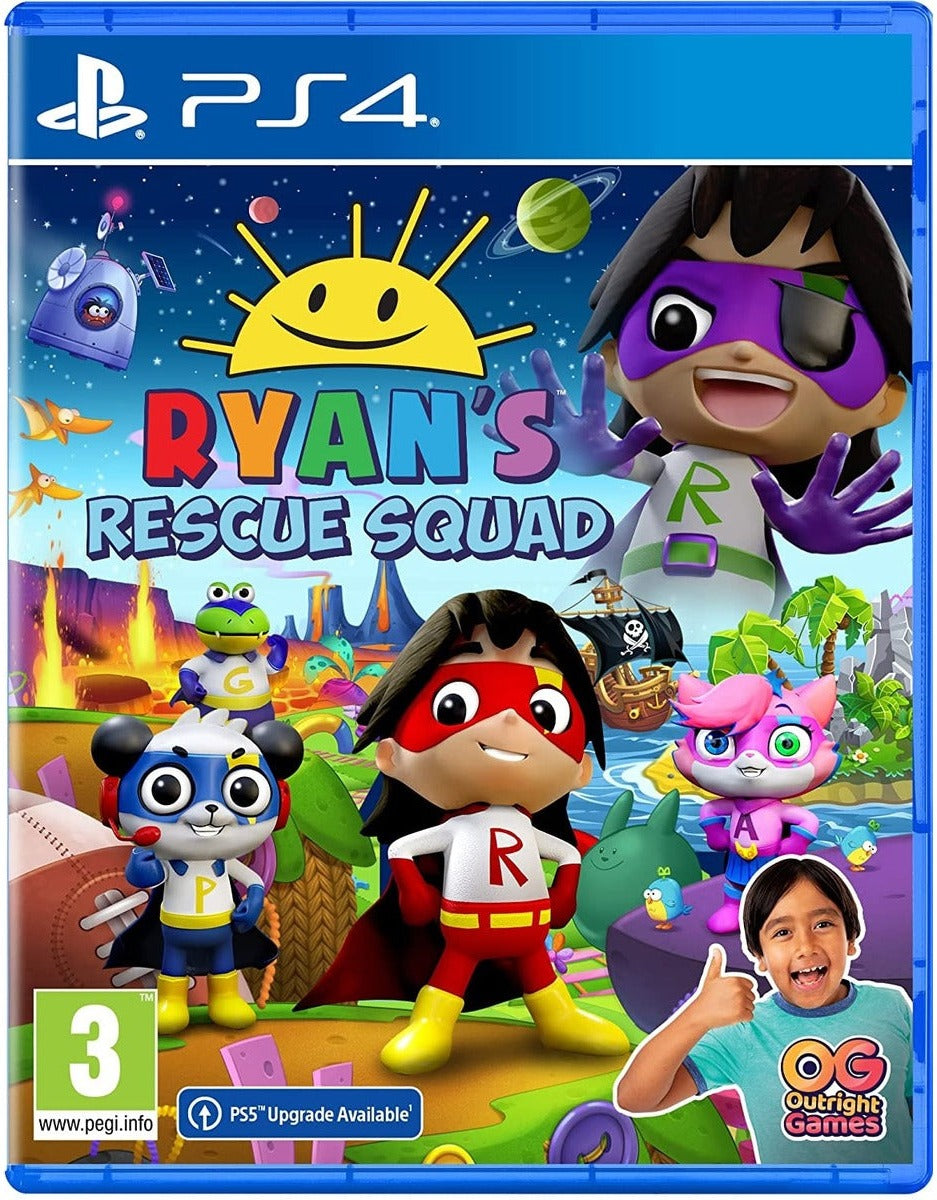 Ryan's Rescue Squad PlayStation 4 game box art