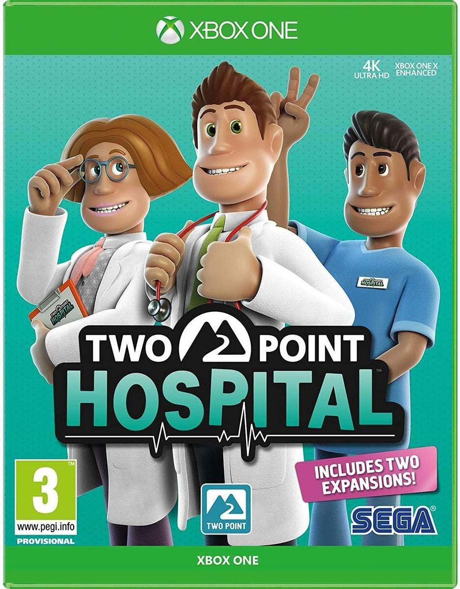 Two Point Hospital Xbox One game box art