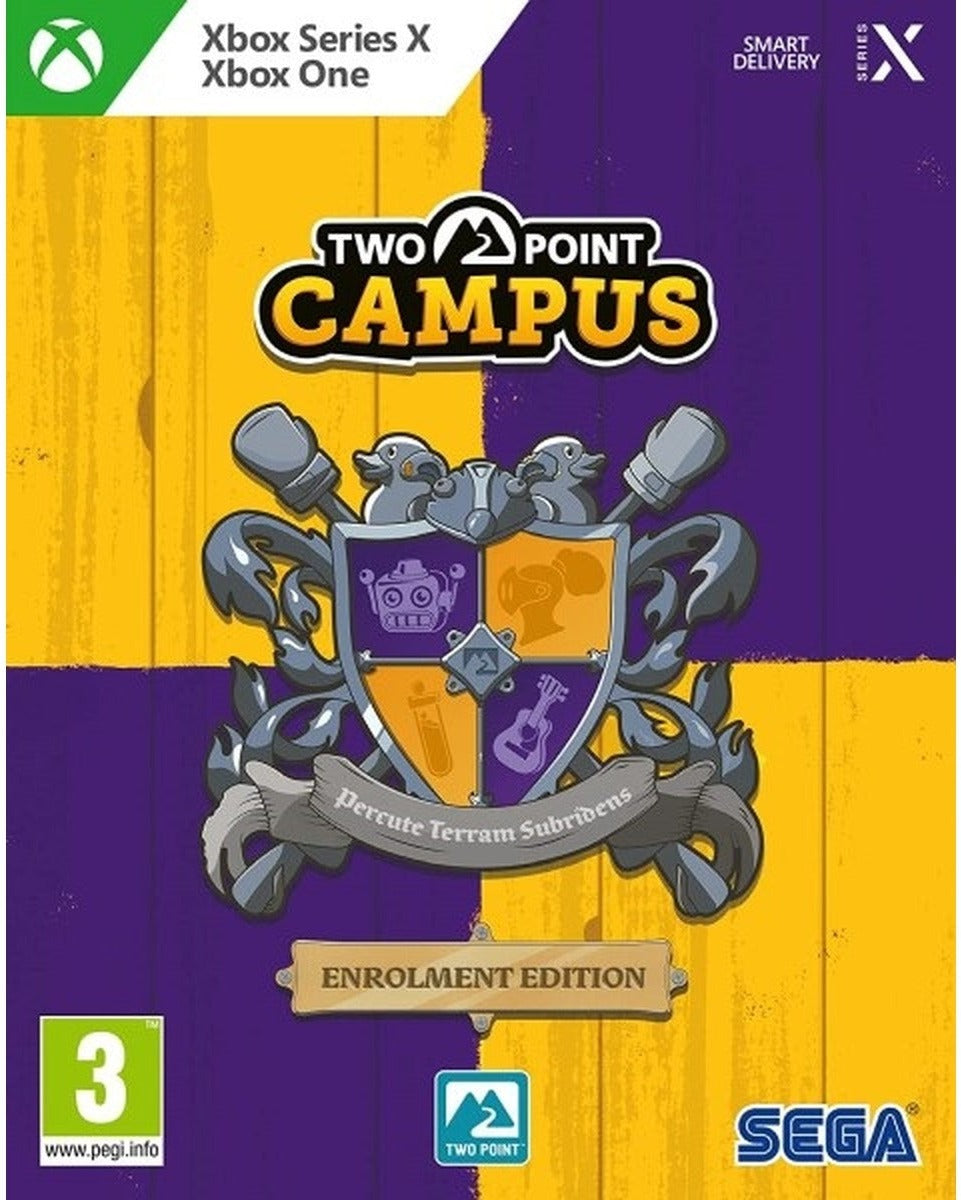 Two Point Campus Enrolment Edition Xbox Series X box art