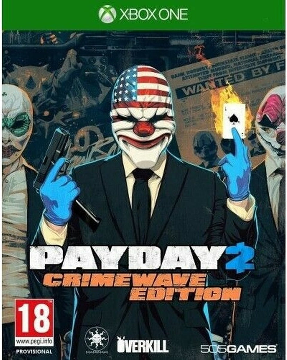 Payday 2 Crimewave Edition Xbox One Italian box front cover
