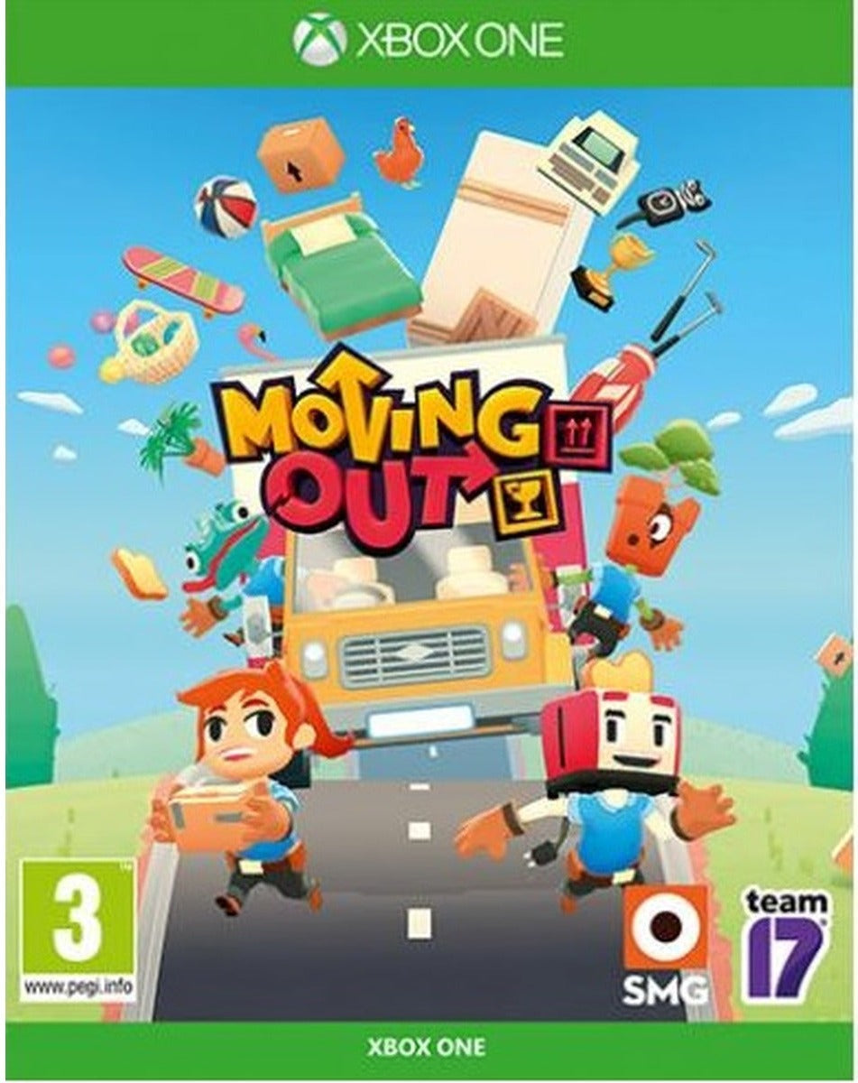 Moving Out Xbox One game box art – Italian edition