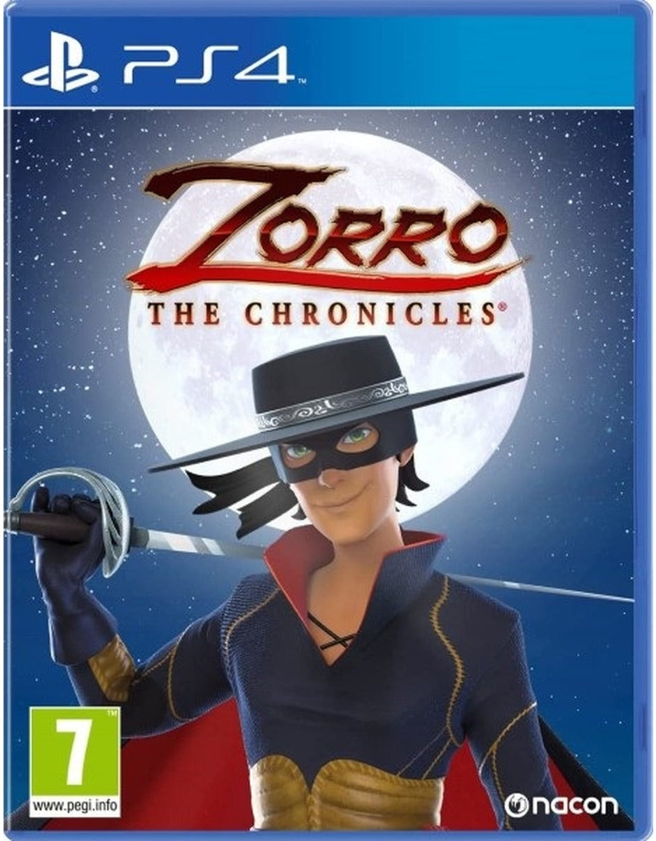 Zorro: The Chronicles PlayStation 4 game box art