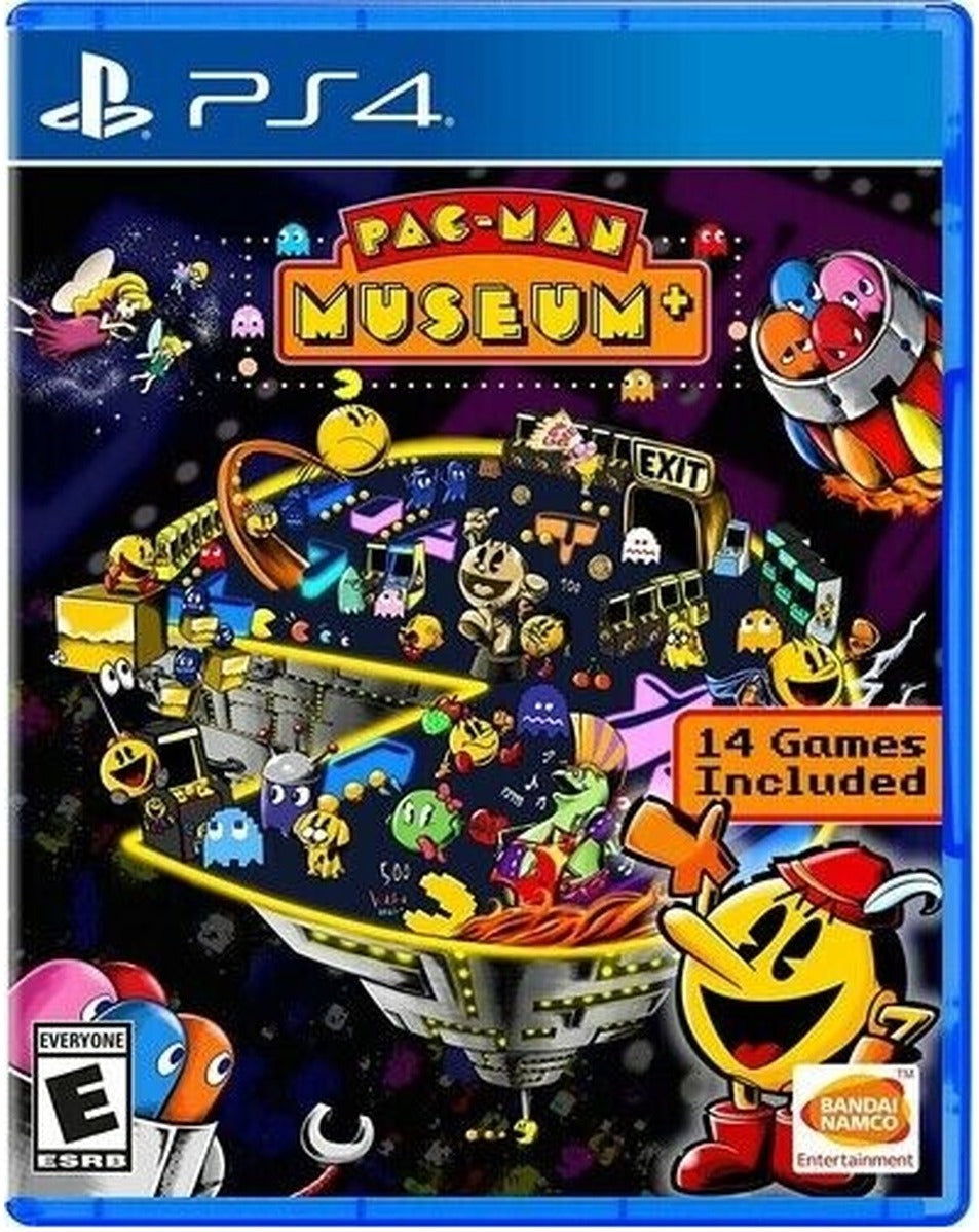PAC-MAN MUSEUM+ PlayStation 4 game box art
