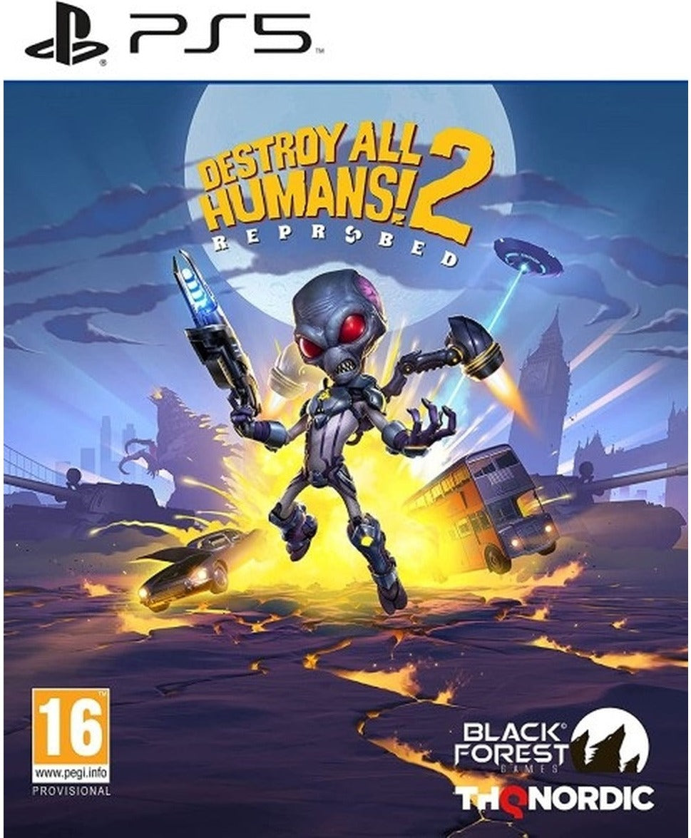 Destroy All Humans! 2: Reprobed PlayStation 5 game box art