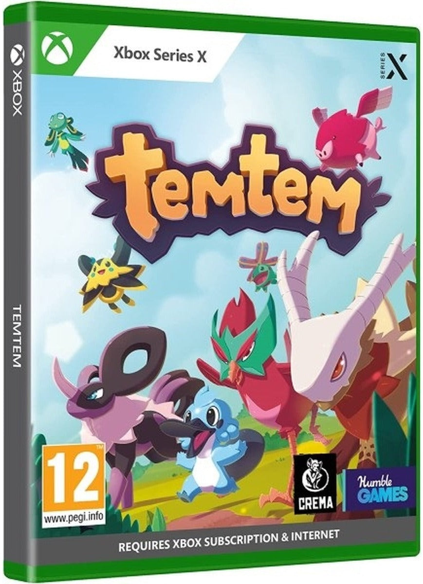 Temtem Xbox Series X game box art