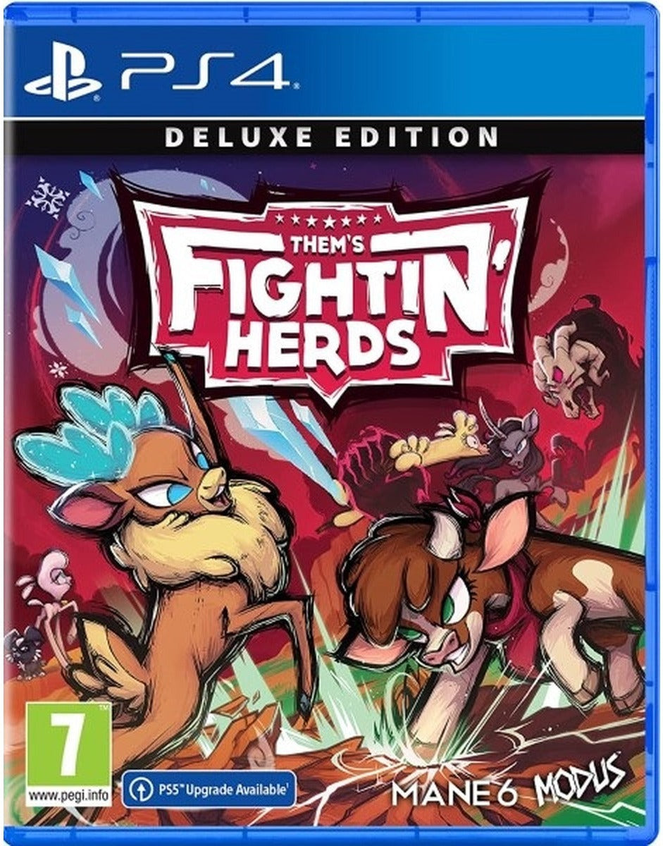 Them's Fightin' Herds Deluxe Edition PlayStation 4 box art
