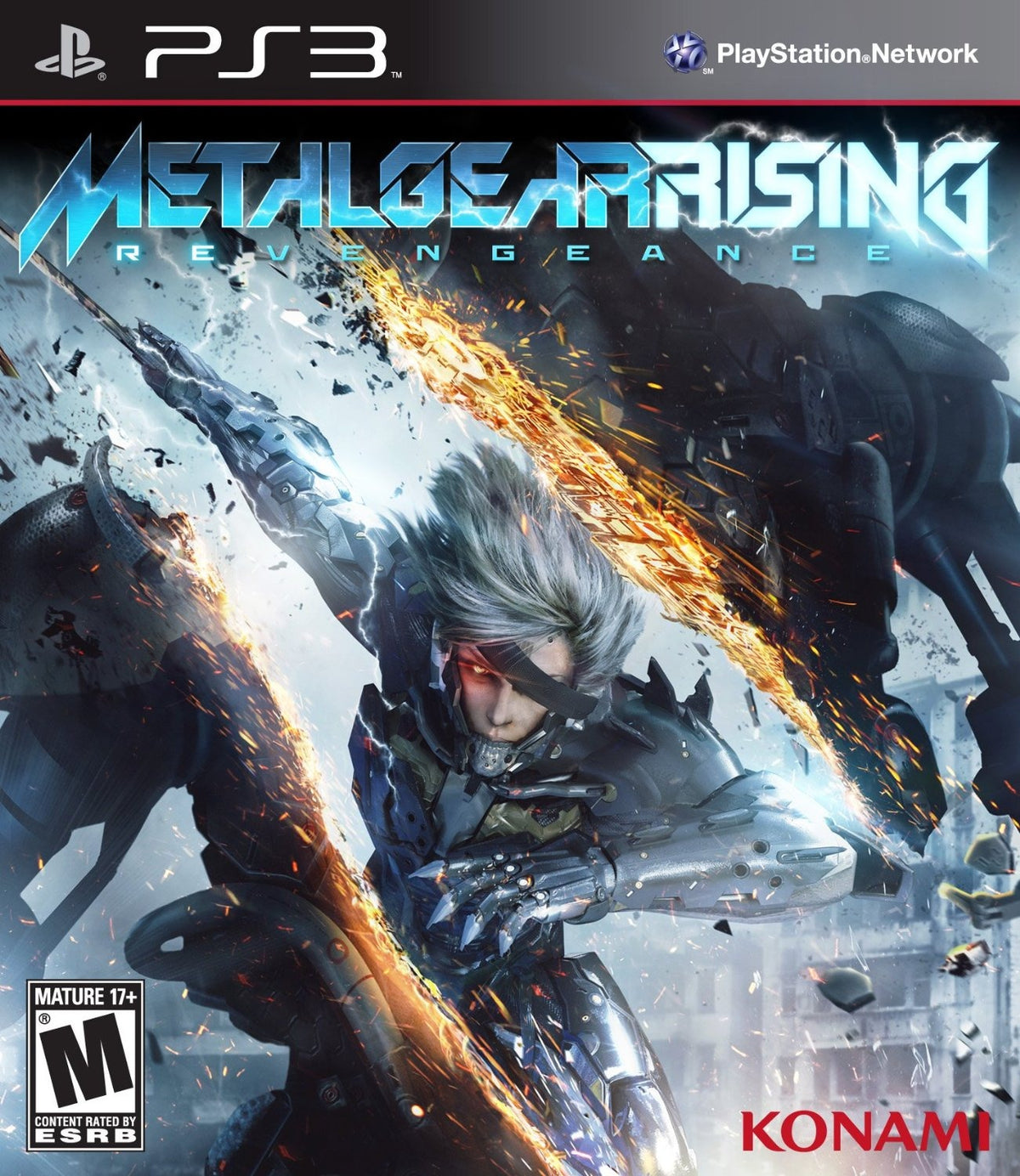 Metal Gear Rising: Revengeance PlayStation 3 game box art