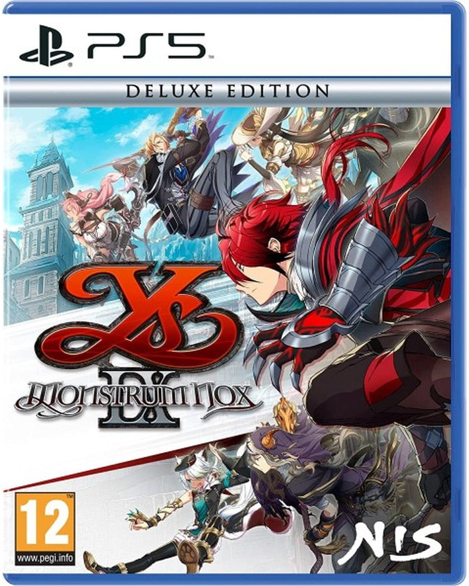 Ys IX: Monstrum Nox Deluxe Edition PlayStation 5 game box art