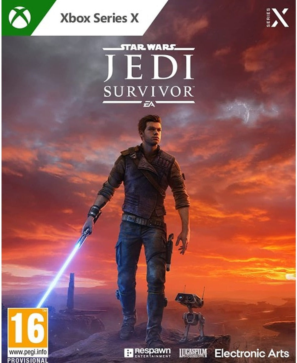 Star Wars Jedi: Survivor Xbox Series X game box art