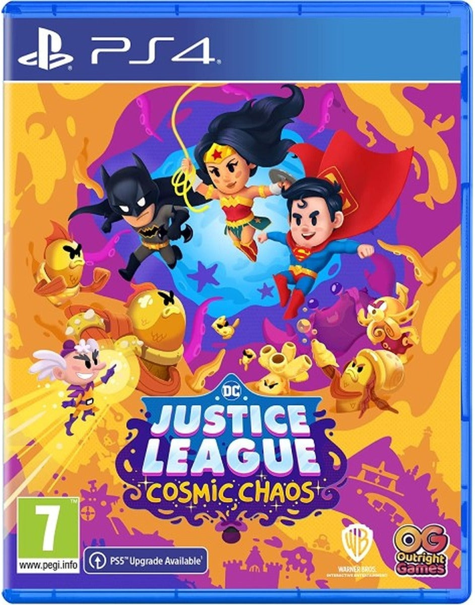DC's Justice League: Cosmic Chaos PlayStation 4 game box art