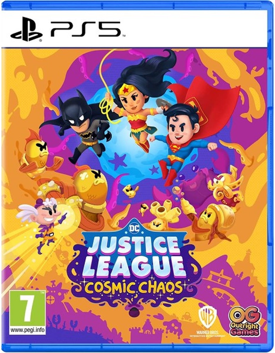 DC's Justice League: Cosmic Chaos PlayStation 5 game box art