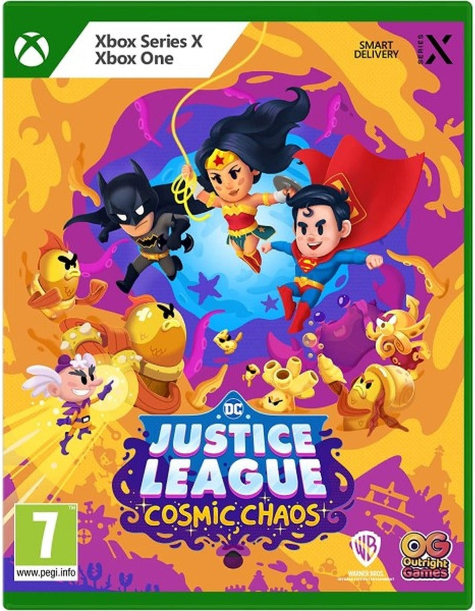 DC's Justice League: Cosmic Chaos Xbox Series X box art