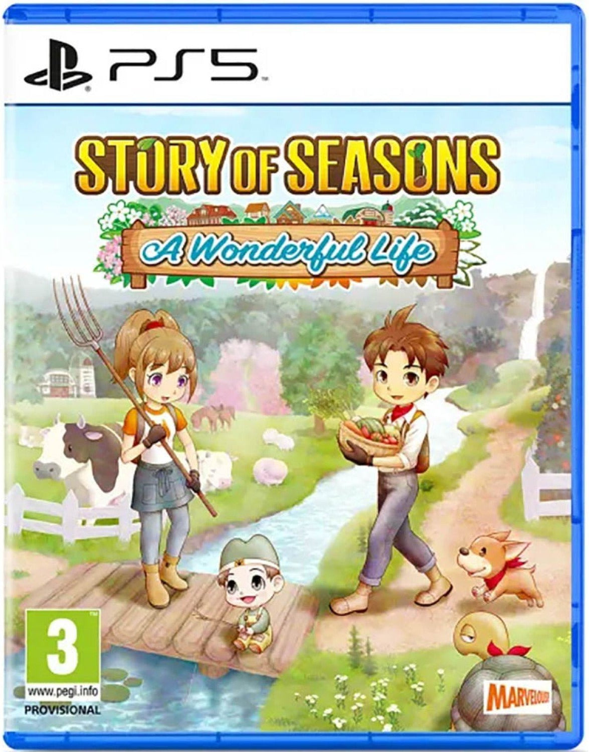 Story of Seasons: A Wonderful Life PlayStation 5 box art