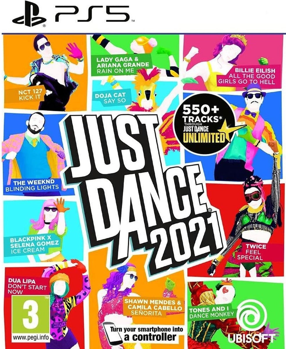 Just Dance 2021 PlayStation 5 game box art – French box edition