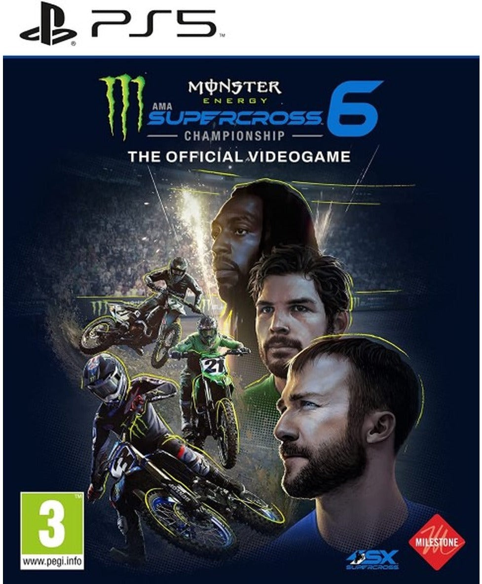 Monster Energy Supercross – The Official Videogame 6 PlayStation 5 box art