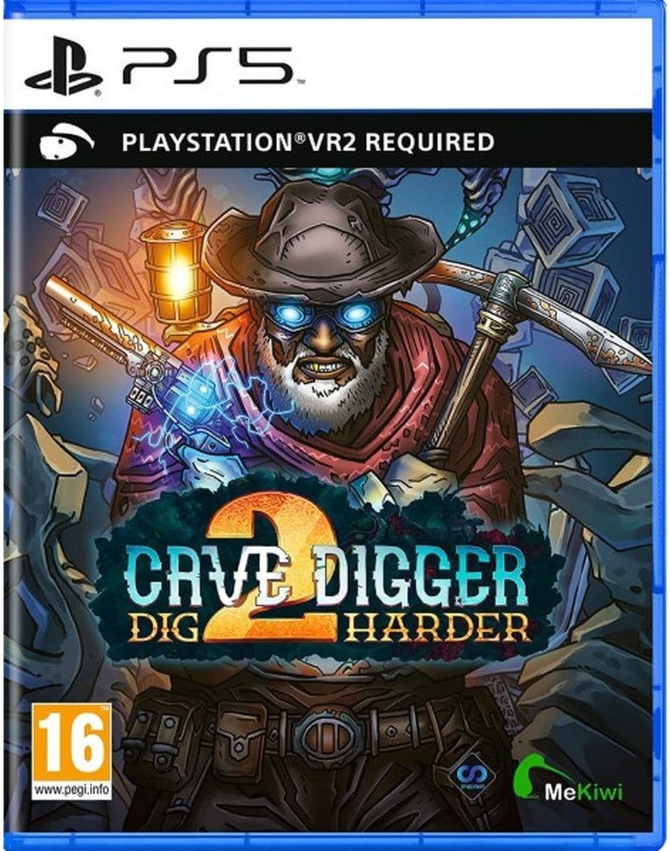 Cave Digger 2: Dig Harder PlayStation 5 box art – Perp Games physical edition