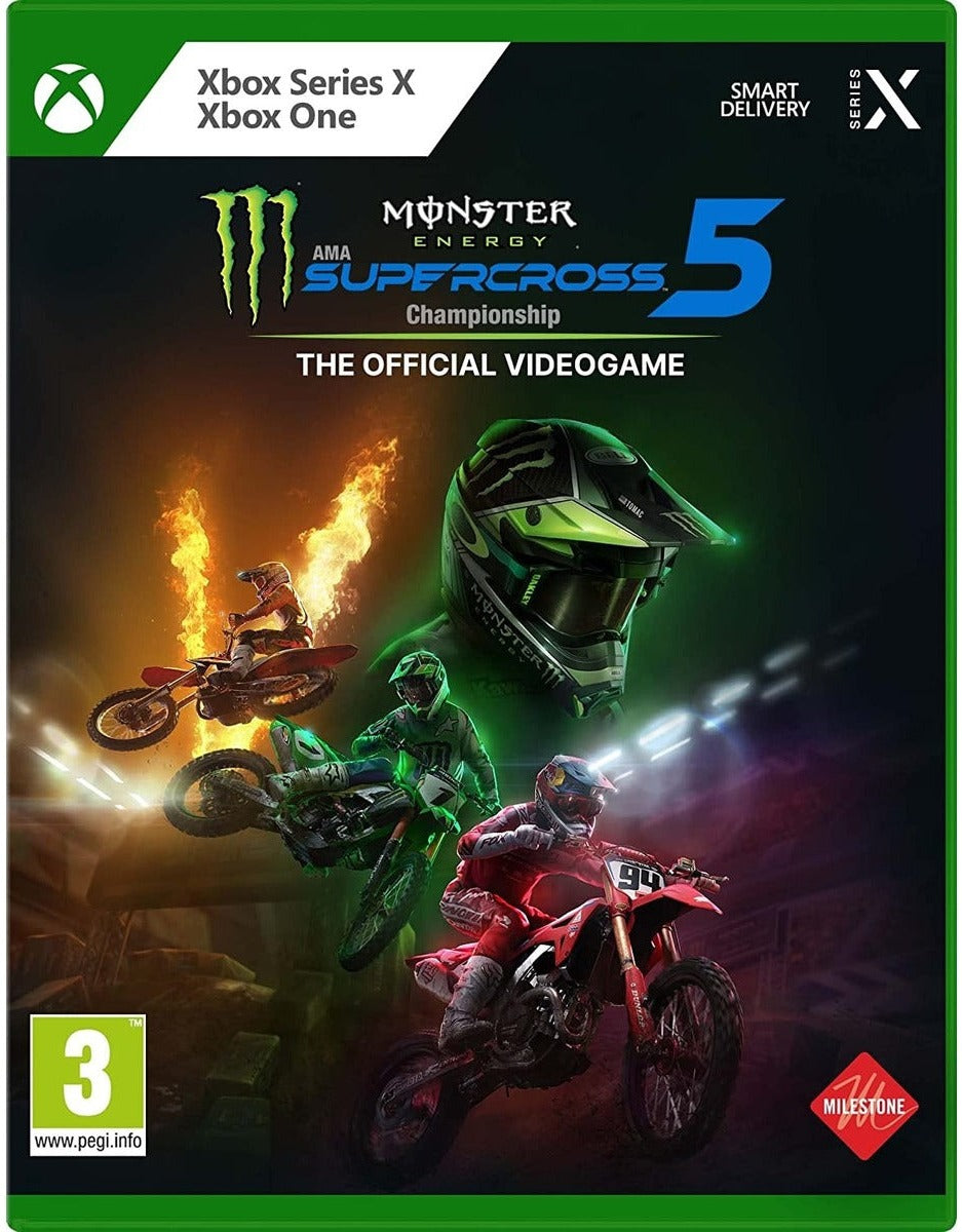 Monster Energy Supercross – The Official Videogame 5 Xbox Series X box art