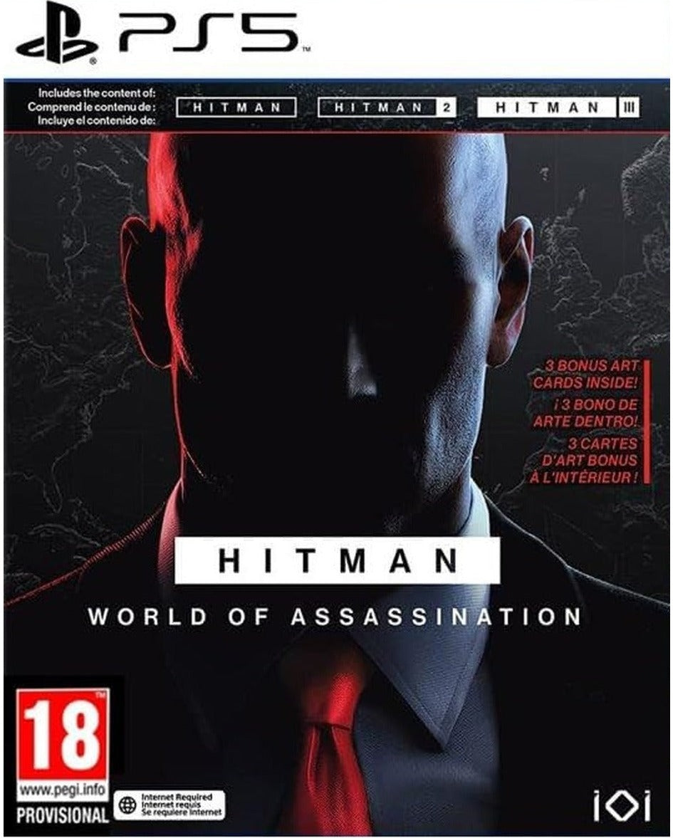 Hitman: World of Assassination PlayStation 5 game box art