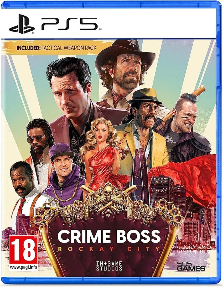 Crime Boss: Rockay City PlayStation 5 game box art