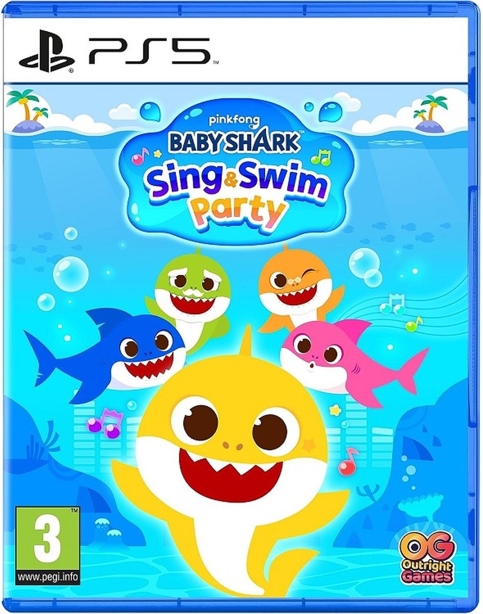 Baby Shark: Sing & Swim Party PlayStation 5 game box art