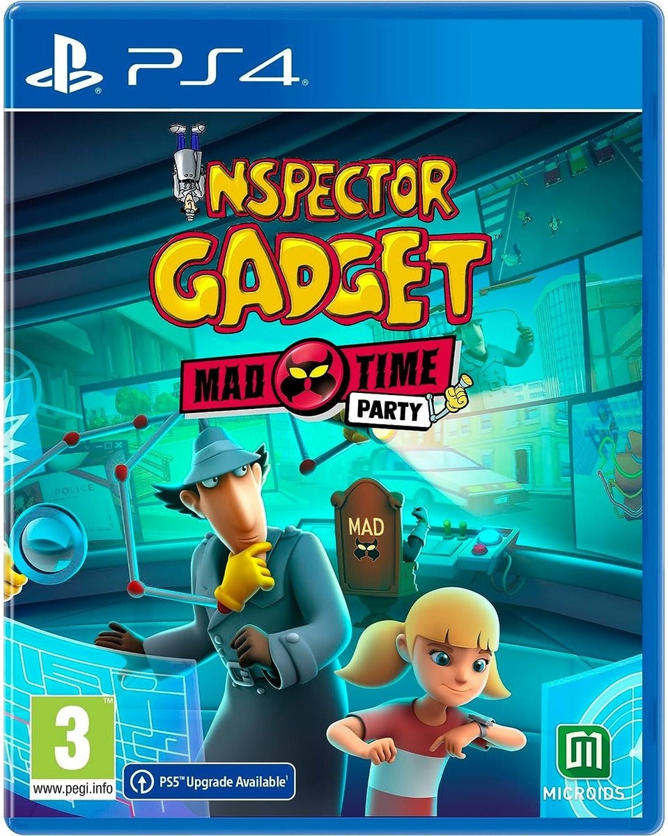 Inspector Gadget: Mad Time Party PlayStation 4 game box art