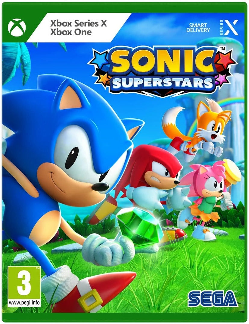 Sonic Superstars Xbox Series X game box art