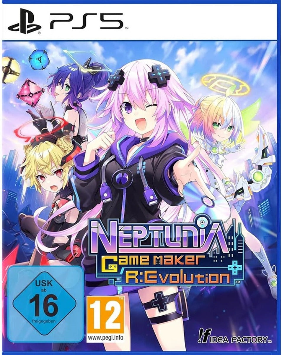 Neptunia Game Maker R:Evolution Day One Edition PlayStation 5 box art