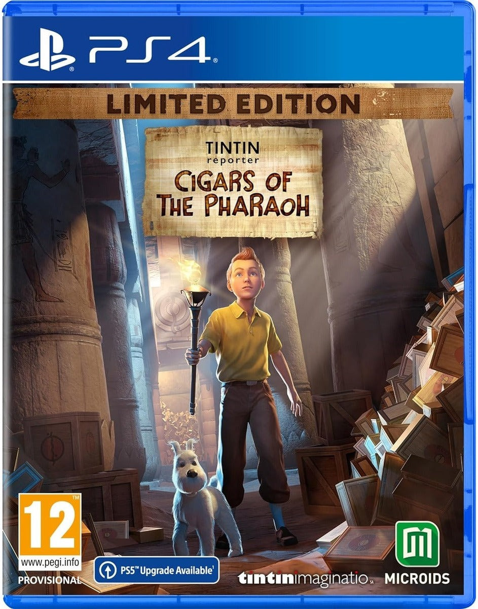Tintin Reporter: Cigars of the Pharaoh Limited Edition PS4 box art
