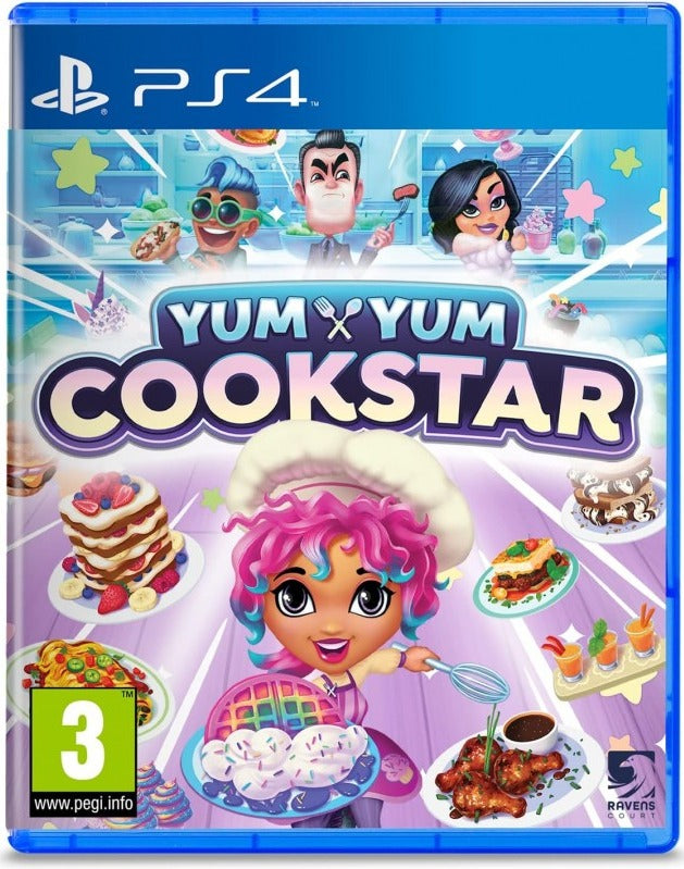 Yum Yum Cookstar PlayStation 4 game box art